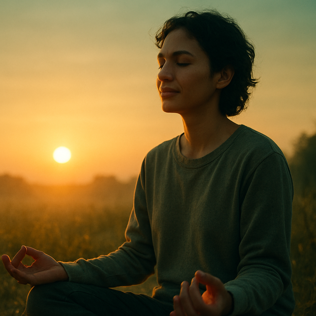 A wellness and healing session